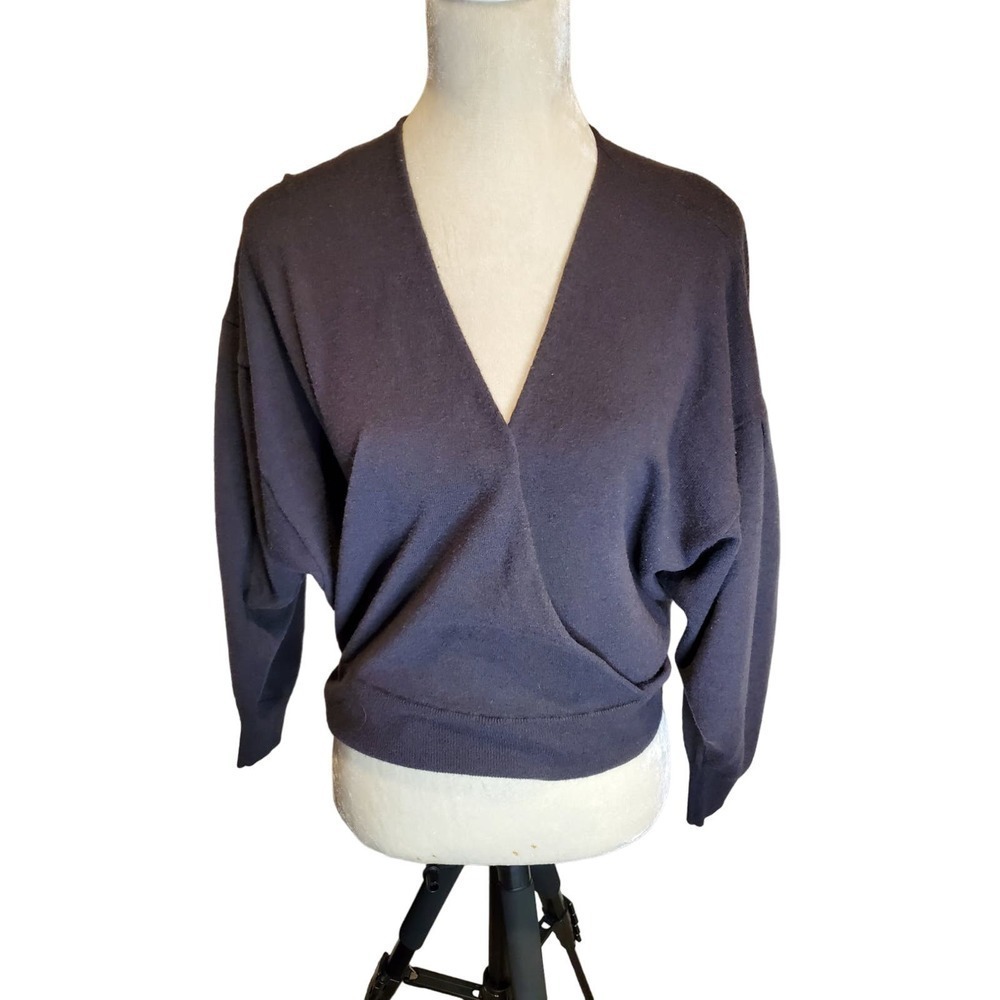 IRO Dewalt Wool Yak Blend Faux Wrap Sweater XS‎